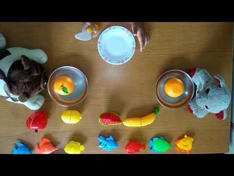 #spruha#kids fruit toys cutting and learning