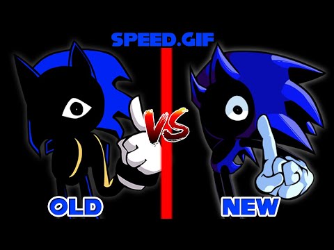 FNF': Vs Speed.GIF V2 - Control (Old Vs New) (cyclops sonic old and new comparison)
