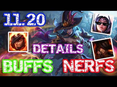 11.20 Patch Notes - Buffs & Nerfs Details