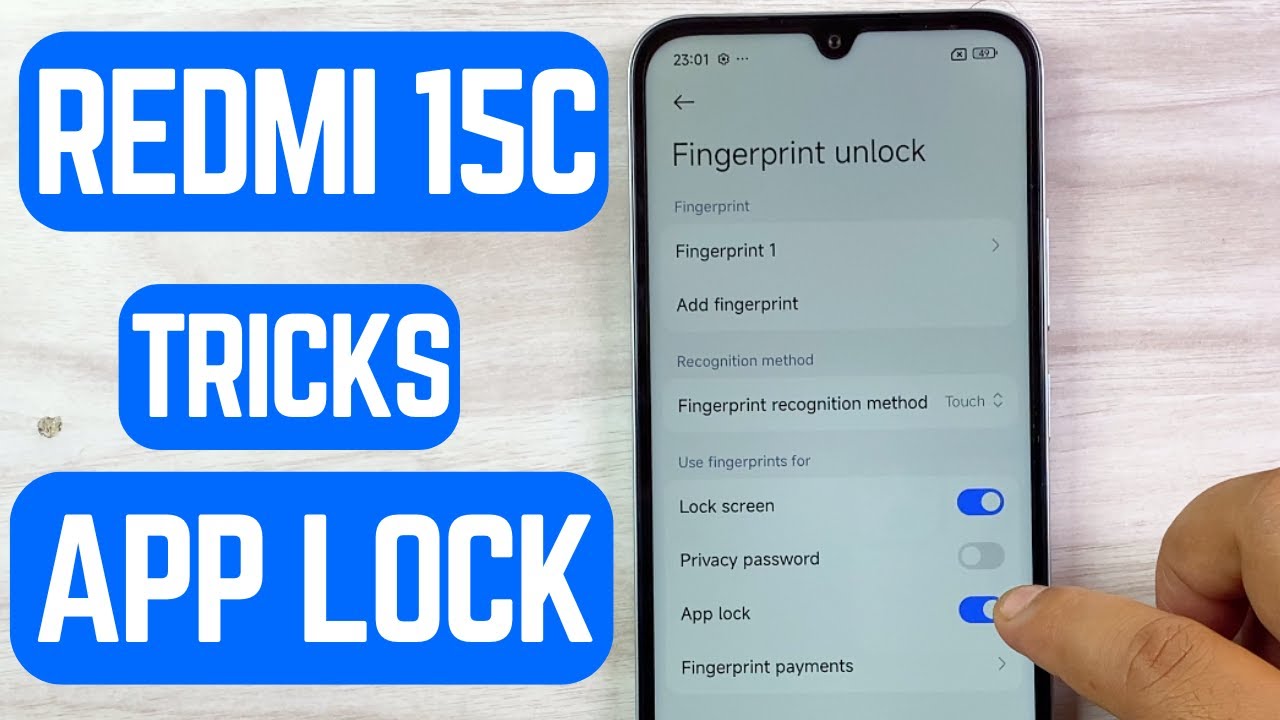 🔒 How to Enable App Lock on Redmi 15C | Secure Your Apps Easily