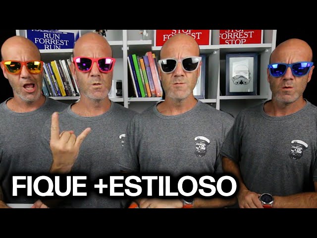 Óculos escuros muito estilosos para corredores e corredoras