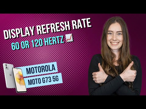 Motorola moto g73 5G - Display Refresh Rate • 📱• 📈 • ㎐ • Tutorial