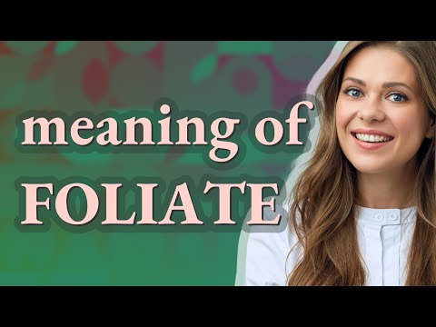 Foliate | meaning of Foliate