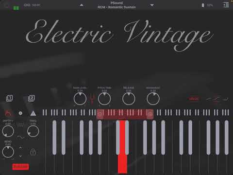 Electric Vintage 1976 Electric Piano for iOS by apeSoft | Demo using Piano Motifs