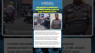 Polantas Gorontalo Tertindih Sepeda Motor saat Operasi di Jalan HB Jassin, Pelanggar Sempat Kabur