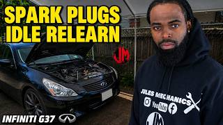 How to replace spark plugs and idle relearn infiniti g37 g35 q40