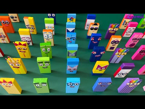 Looking for Numberblocks RAINBOW All Mini Dominoes! NEW ASMR - Numberblocks Satisfying Video #35