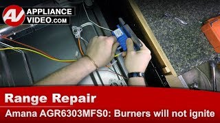 Amana Stove Repair - Burners Will Not Ignite - Spark Module