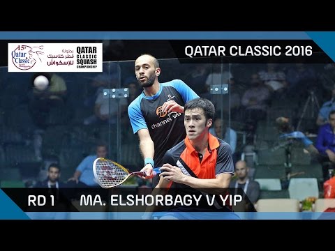 Squash: Mar. ElShorbagy v Yip - Qatar Classic 2016 Rd 1 Highlights