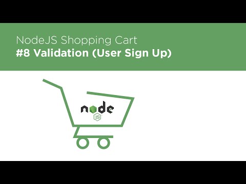 NodeJS Express MongoDB Build a Shopping Cart 8 Validation