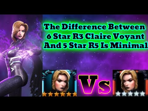 6 Star Rank 3 Vs 5 Star Rank 5 Claire Voyant! Damage Comparison! | Marvel Contest Of Champions