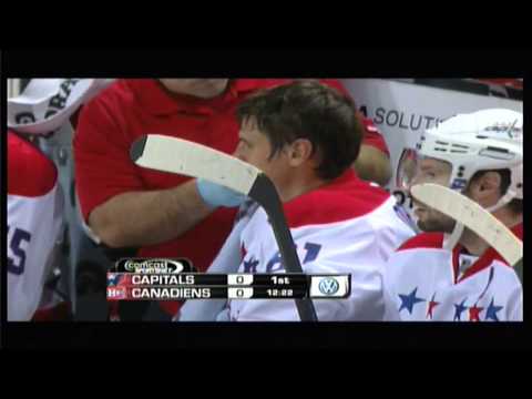 Dmitri Orlov - Double Tough - takes two pucks to face and breaks nose Capitals