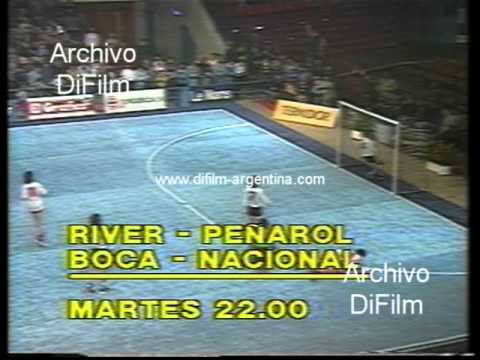 Promo Futbol 5 Internacional River vs Peñarol - Boca vs Nacional 1989