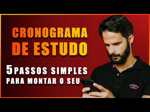 Como Montar Cronograma de Estudos para Concurso (Comprovado)
