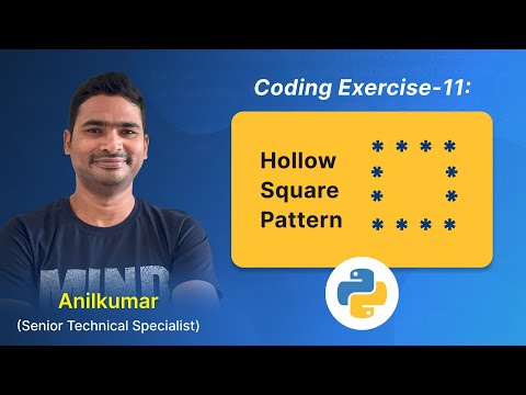 P91 - How to Code a Hollow Square Pattern | Step-by-Step Tutorial [తెలుగు]