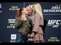 UFC 247: Valentina Shevchenko vs. Katlyn Chookagian Staredown  - MMA Fighting