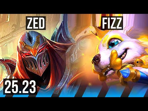 ZED vs FIZZ (MID) | 4/0/5 | KR Diamond | 25.23