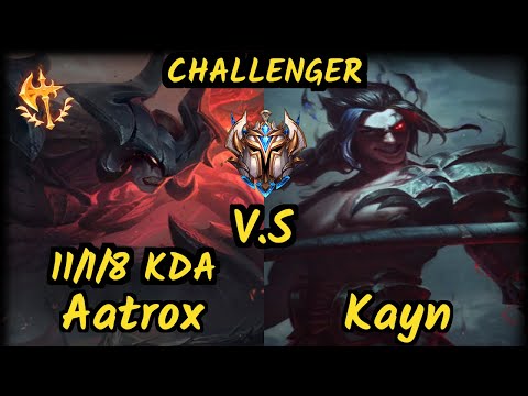 CNB Hy0g4 (AATROX) vs KAYN - 11/1/8 KDA JUNGLE CHALLENGER GAMEPLAY - BR
