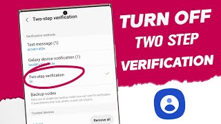 How To turn Off samsung Account two step verification [ lost Old phone number ]