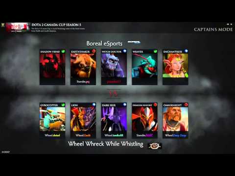 DOTA 2 Canada Cup Season 5 LB Finals [Game 1 Draft]: Boreal eSports vs Wheel