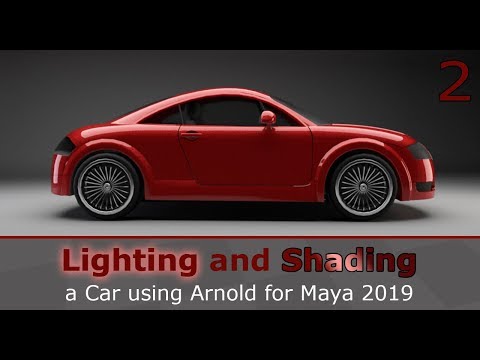 Lighting and Shading a Car in Arnold for Maya 2019 (2/2)
