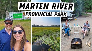 Camping at MARTEN RIVER Provincial Park | Ontario Parks Campground Tour