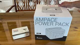 Review AMPACE P600 Portable Power Station LiFePo4 584Wh Battery  Green Jumper Cable Car Starter
