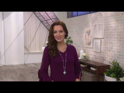 Judith Ripka Sterling Silber Edelstein Rachel Rhino Pin/Enhancer auf QVC