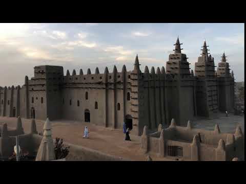 Djenne Mosque At Dusk