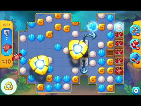 Fishdom Easy Level 9967 (with ingame lightning booster) @choraelmin