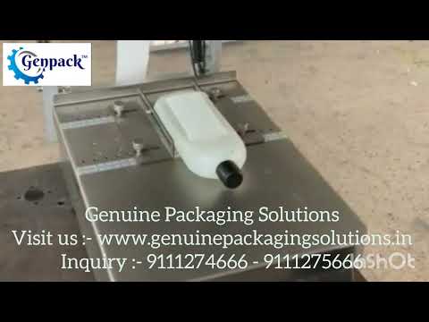 Semi Automatic Flat Bottle Labelling Machine Sticker Labelling//  box /pouch label applicator