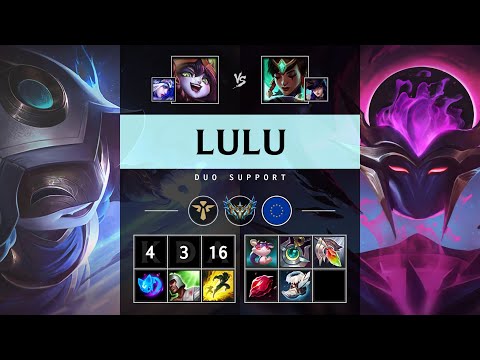 Lulu Support vs Karma: Killing spree - EUW Challenger Patch 14.22