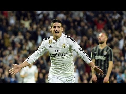 James Rodriguez amazing goal - Real Madrid vs Malaga 2 1  2015