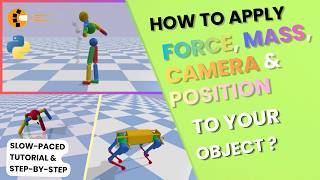 How to Apply Force, Mass, Cameras, and Positions in PyBullet | Beginner Guide [ pt.2 ]