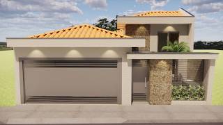 CASA MODERNA com 3 QUARTOS  e PISCINA - PLANTA BAIXA !