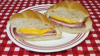 Ham and Cheese Sandwich~Easy Toaster Oven Recipe