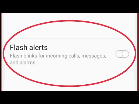 Flash alerts in LG Phones