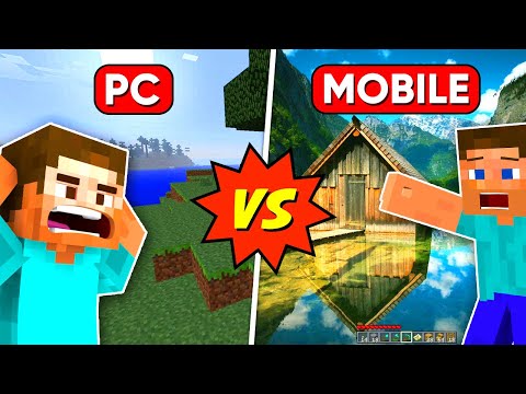 MINECRAFT PC Vs MOBILE 🔥 | 15 BIGGEST Differences Between Them You Don’t Know 😱