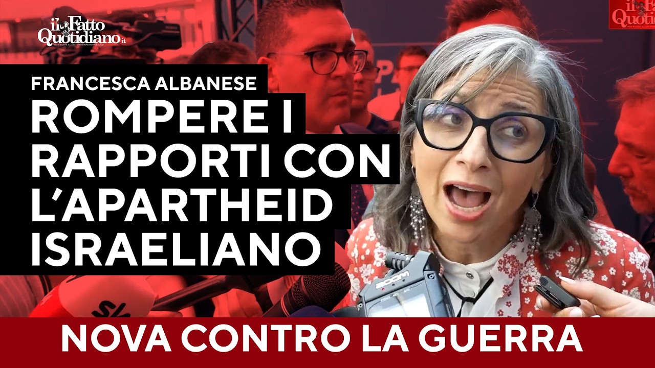 Albanese: “Rompere i rapporti con l’apartheid israeliano punto fermo del programma progressista”