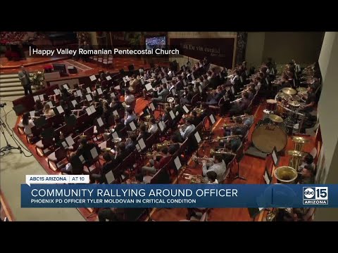 Church members rallying around Officer Tyler Moldovan as he fights for his life