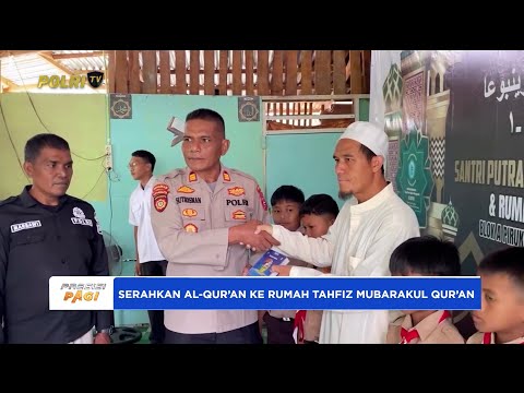 KAPOLRES DHARMASRAYA BERI BANTUAN AL QUR&rsquo;AN KE RUMAH TAHFIZ