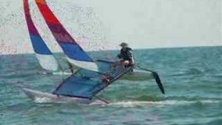 preview picture of video 'Hobie Cat Sailing in Mexico Beach, FL'