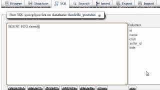 MySQL Database Tutorial - 26 - INSERT INTO