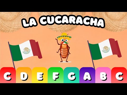 La Cucaracha 🪳 | EASY Boomwhacker & Xylophone Play Along For Kids