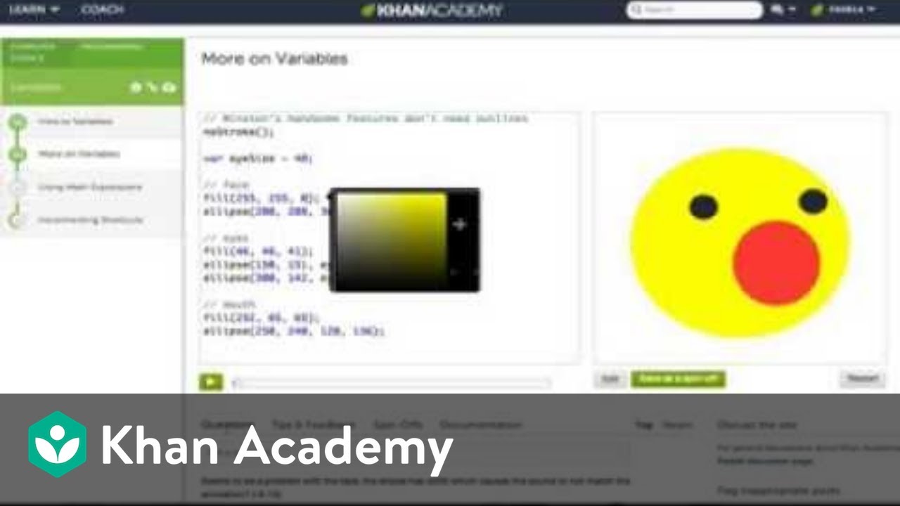 A Tour of Programming on Khan Academy