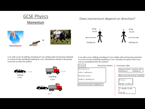 GCSE Momentum calculations Physics, combined science