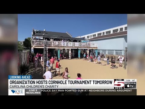 VIDEO: Charity organization hosting cornhole tournament at Windjammer on Saturday