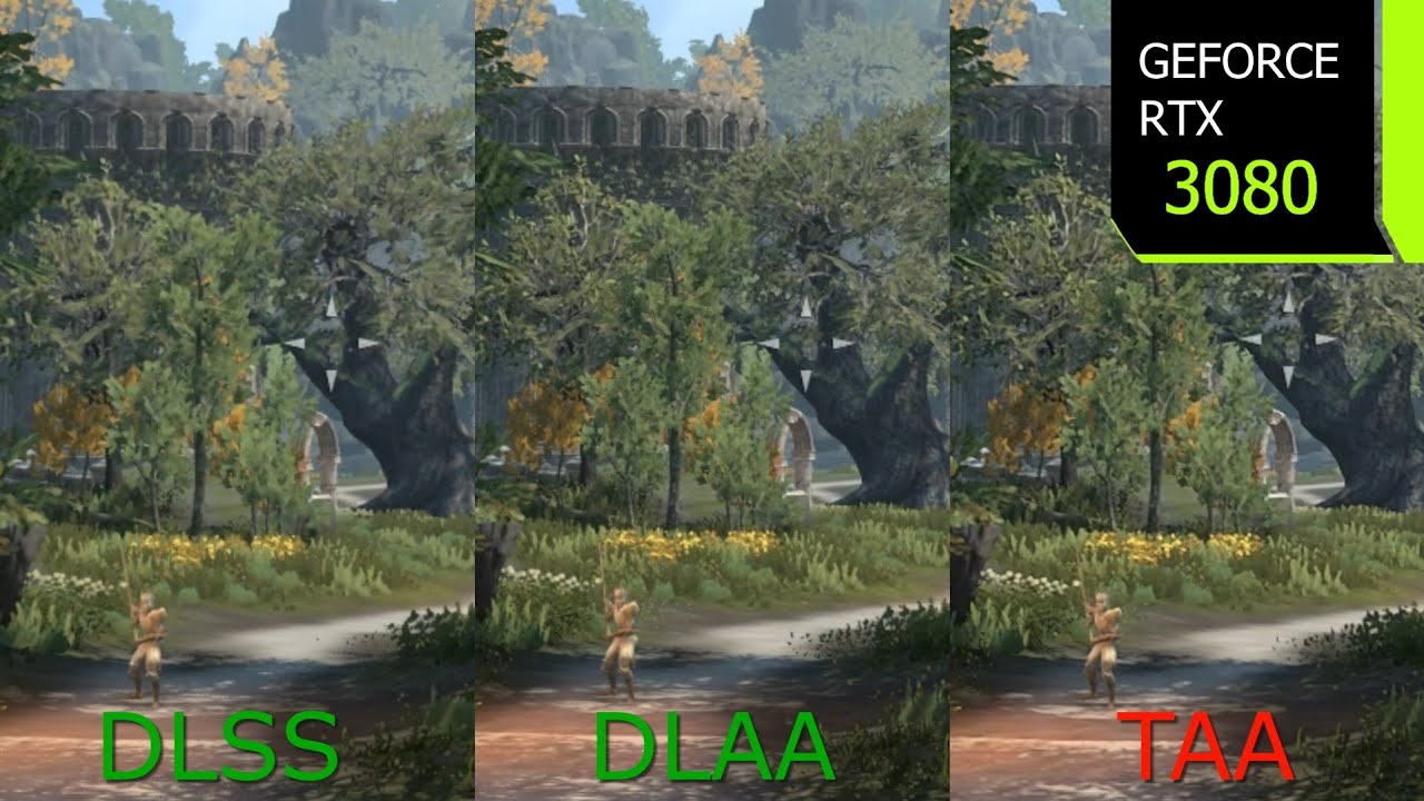 Elder Scrolls Online DLAA vs DLSS vs TAA | RTX 3080 | i7 10700F - YouTube