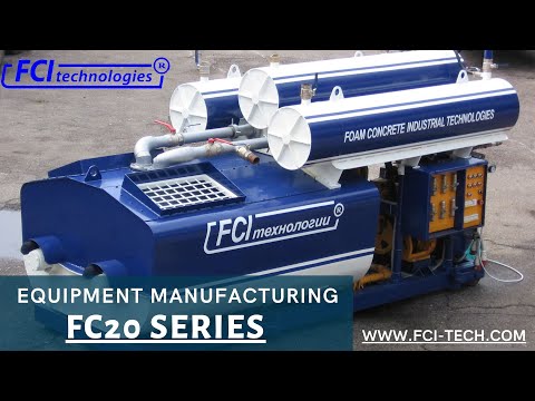 Equipment for the production of lightweight  concrete, foam concrete blocks,FCI technologies