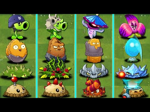 PvZ 2 Random 4 Team Plants Battlez - Which Team Plant Will Win?